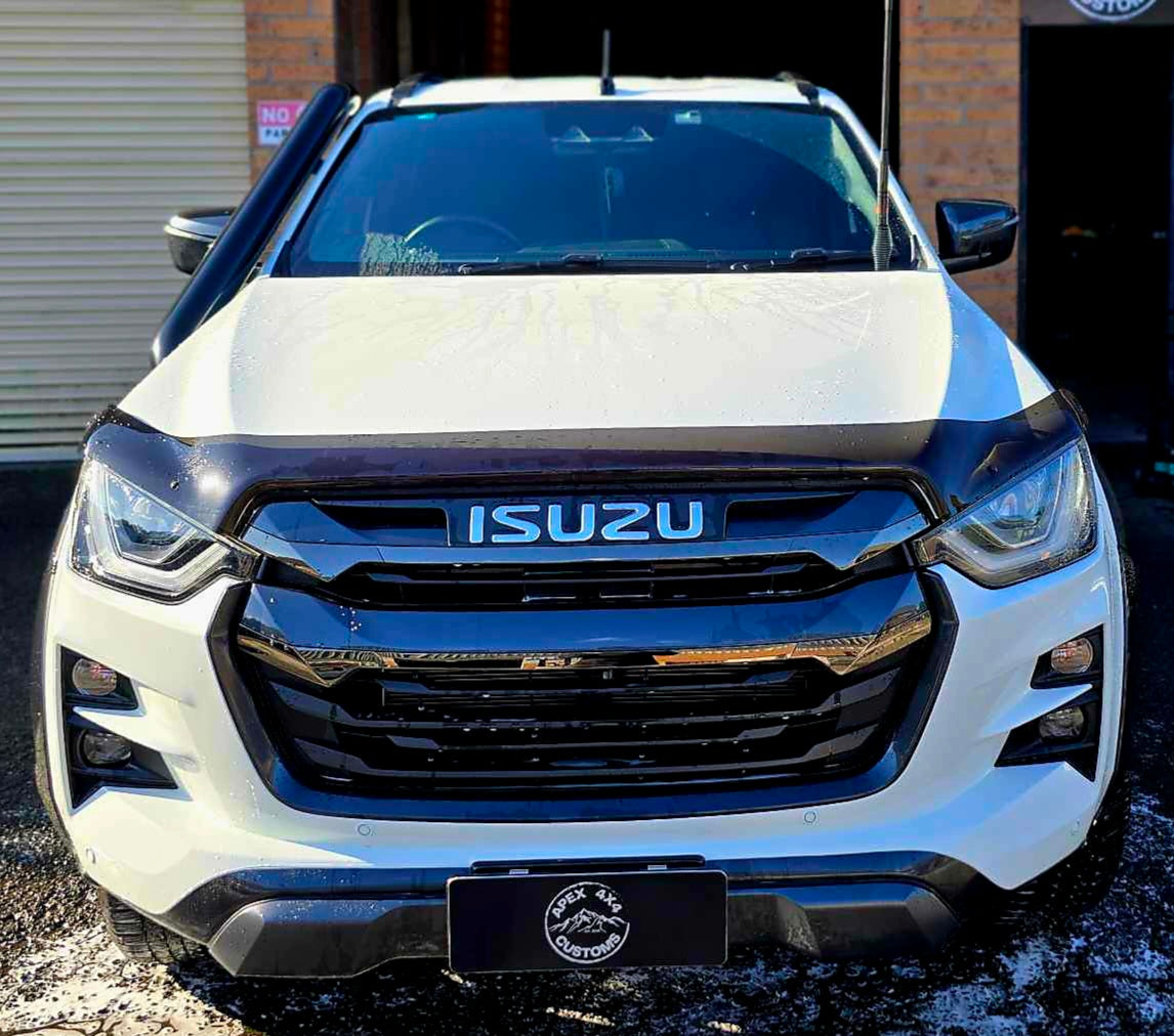 front view of an Isuzu vehicle