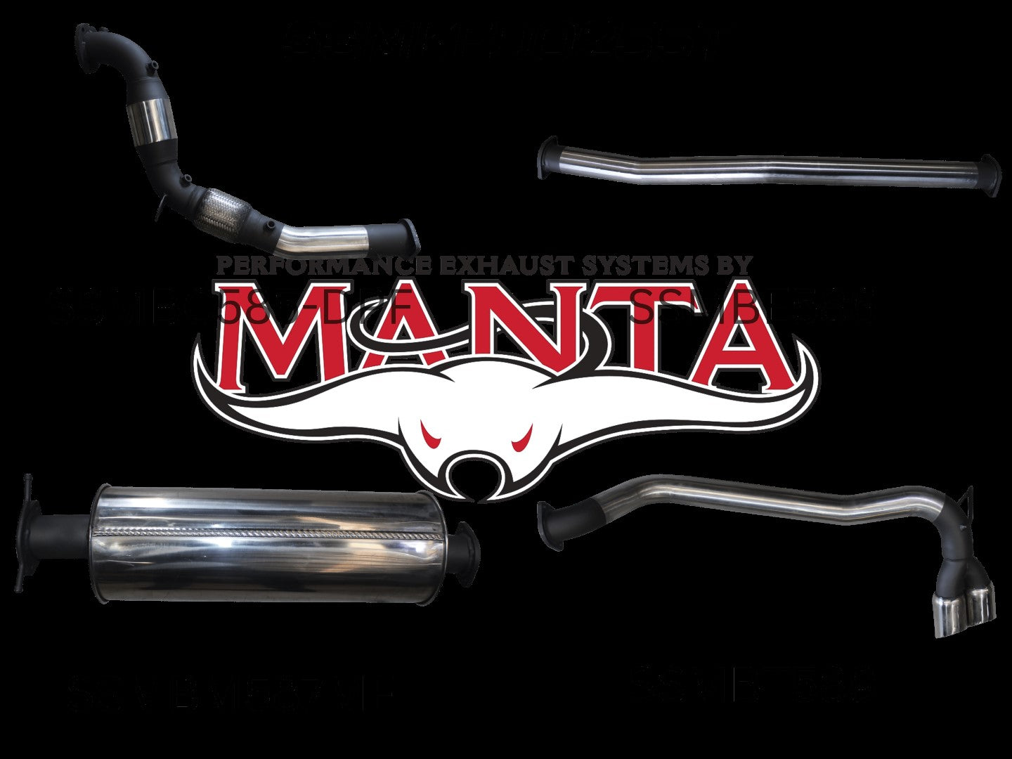 Ford Ranger Manta Turbo Back Exhaust (3.2L PX2/PX3 2016+)