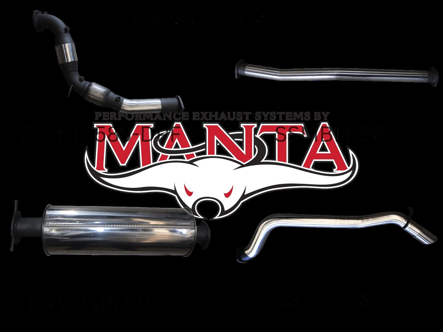 Ford Ranger Manta Turbo Back Exhaust (3.2L PX2/PX3 2016+)