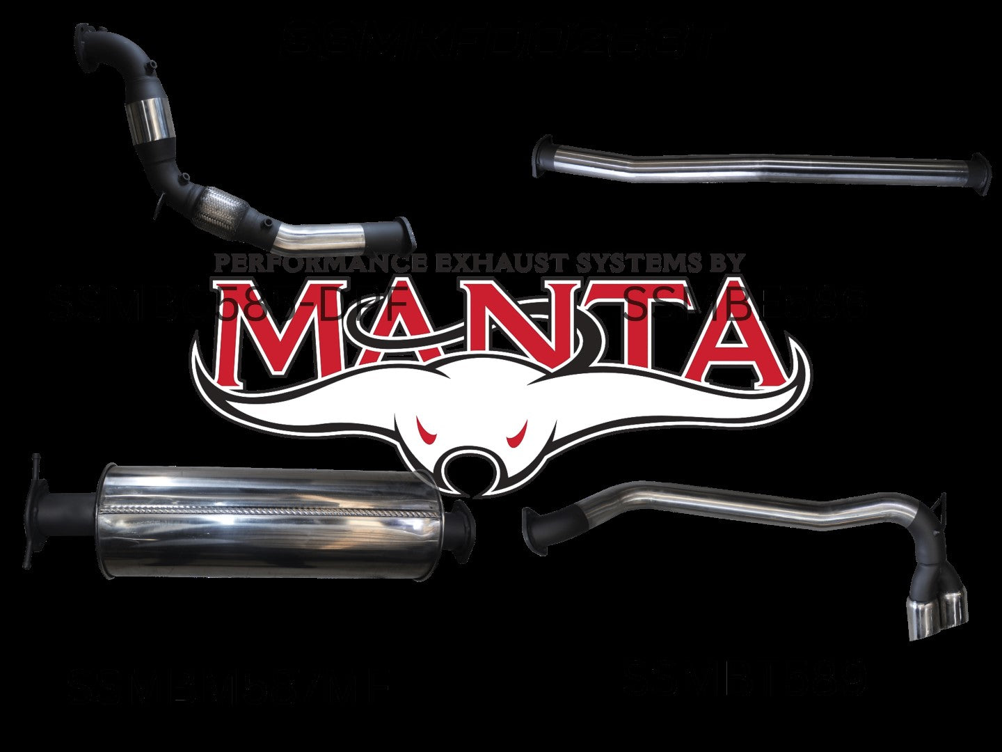 Ford Ranger Manta Turbo Back Exhaust (3.2L PX2/PX3 2016+)