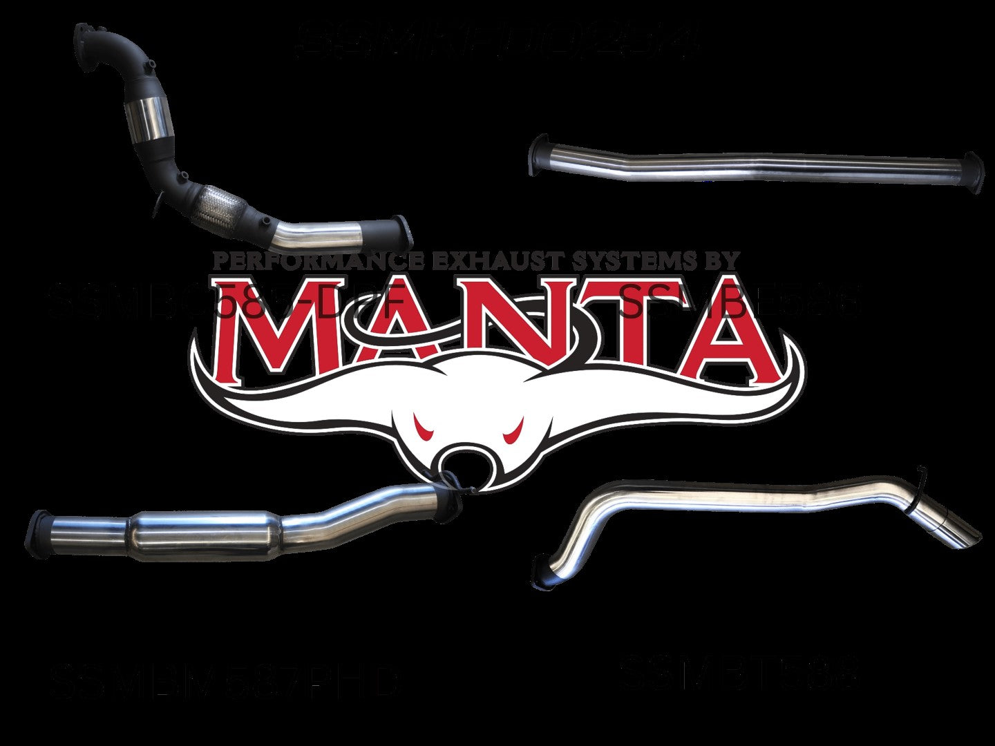 Ford Ranger Manta Turbo Back Exhaust (3.2L PX2/PX3 2016+)