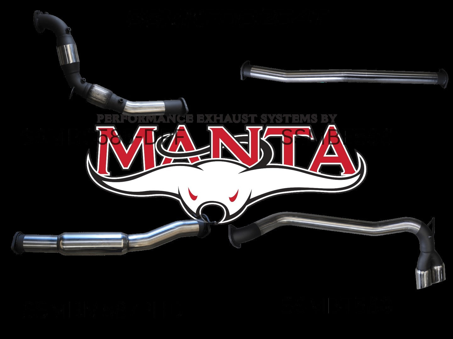 Ford Ranger Manta Turbo Back Exhaust (3.2L PX2/PX3 2016+)