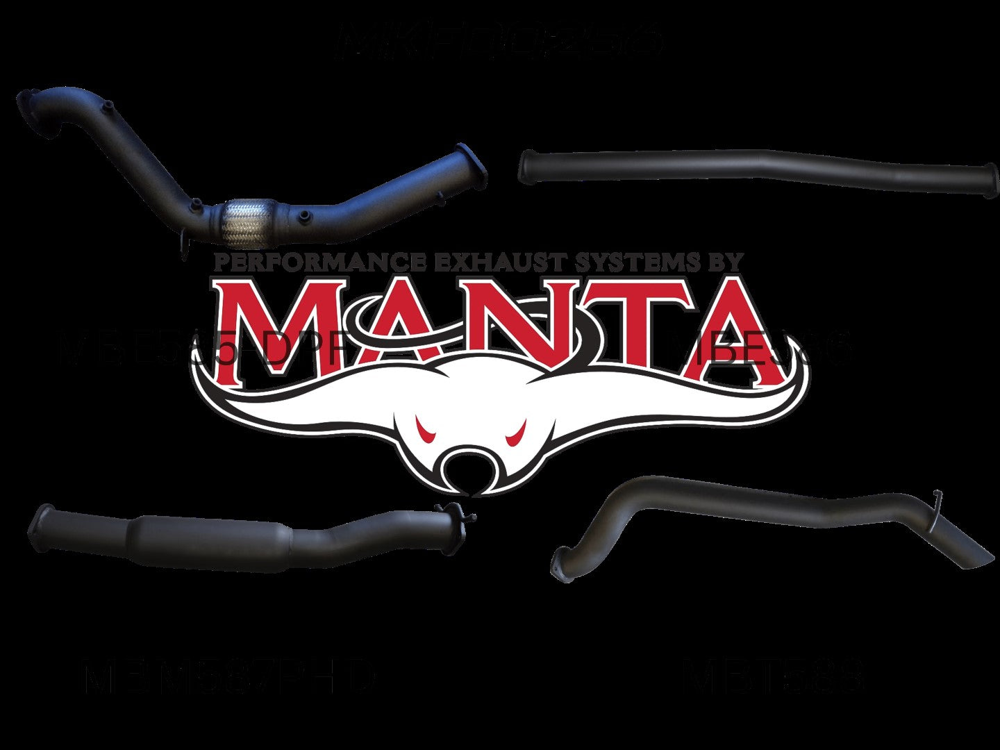 Ford Ranger Manta Turbo Back Exhaust (3.2L PX2/PX3 2016+)