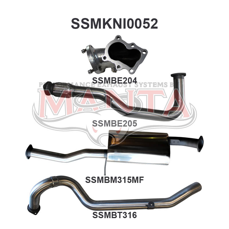 Nissan Patrol GU Manta Full Exhaust System (4.2L Turbo Diesel Ute)