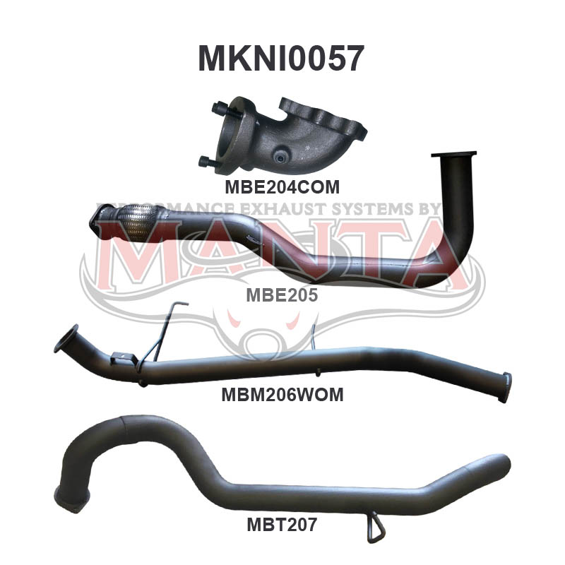 Nissan Patrol GU Manta Full Exhaust System (4.2L Turbo Diesel Wagon)