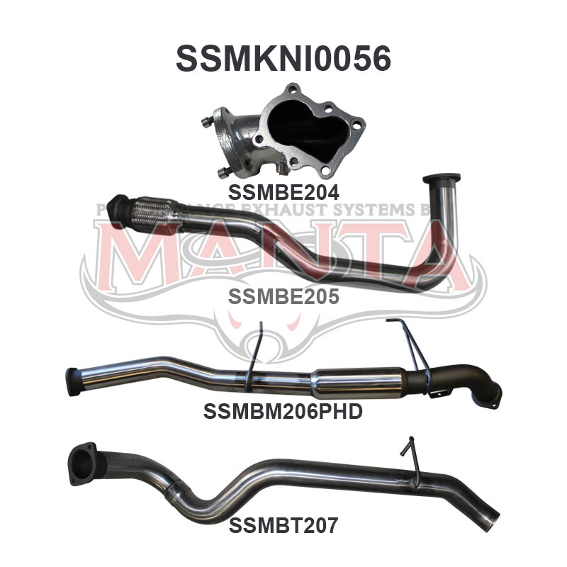 Nissan Patrol GU Manta Full Exhaust System (4.2L Turbo Diesel Wagon)