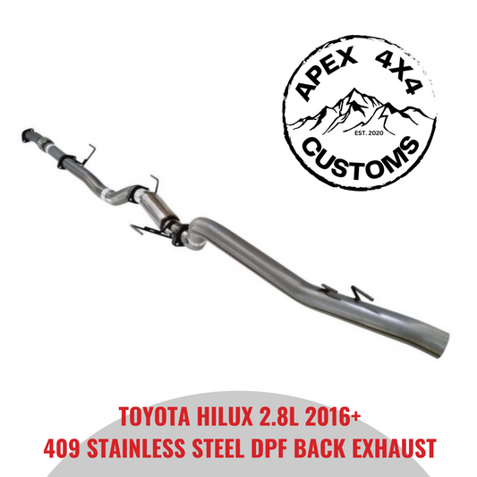 Toyota Hilux DPF Back Exhaust (2.8L 2016+)