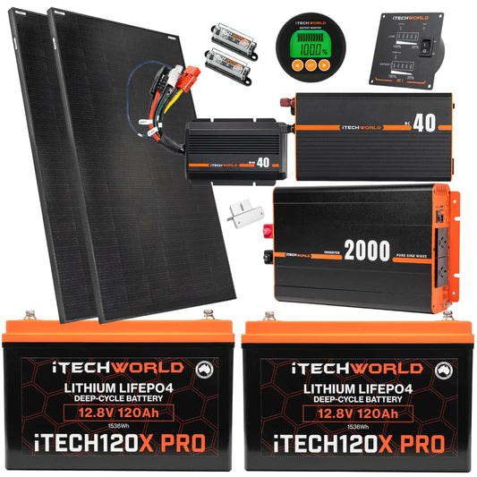 iTechworld Complete Lithium 4x4/Caravan Kit