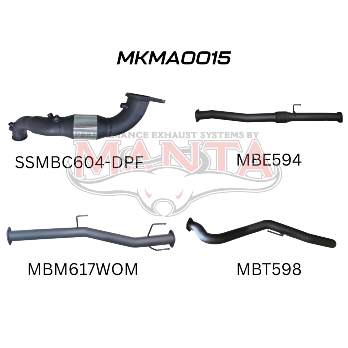 Mazda BT-50 Manta Turbo Back Exhaust (3.0L 2021+)