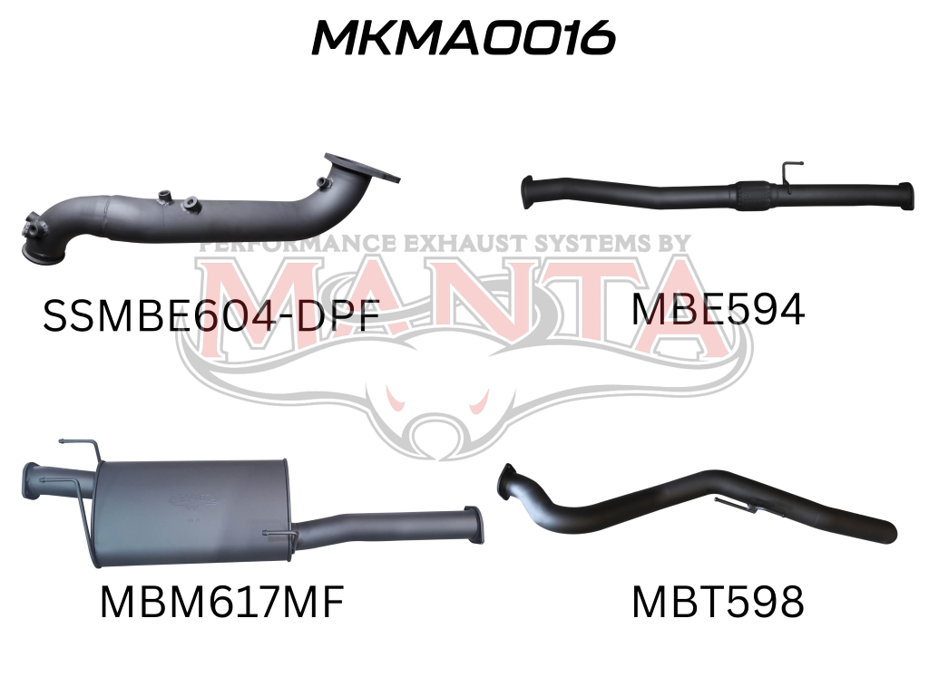 Mazda BT-50 Manta Turbo Back Exhaust (3.0L 2021+)