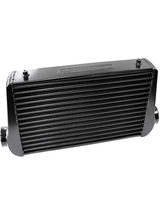 Aeroflow Black Alloy Intercooler With 3" Inlet/Outlet (600x300x76mm)
