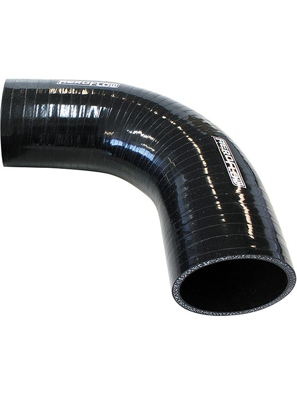 Aeroflow 90 Degree Silicone Hose Elbow 4" 102mm ID, 120 Leg Black