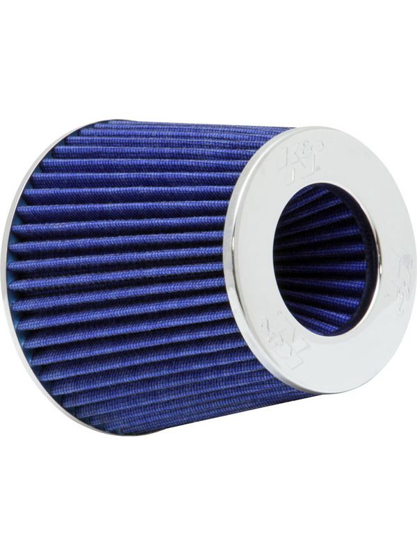 6" K&N Round Tapered Clamp-On Air Filter (Blue)