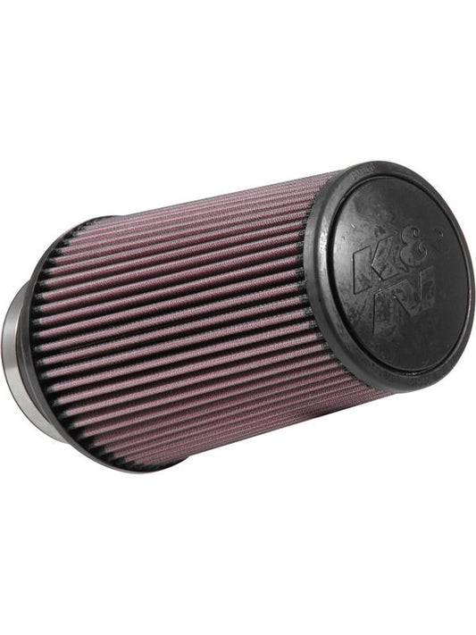 K&N Round Tapered Clamp-On Air Filter (Red)